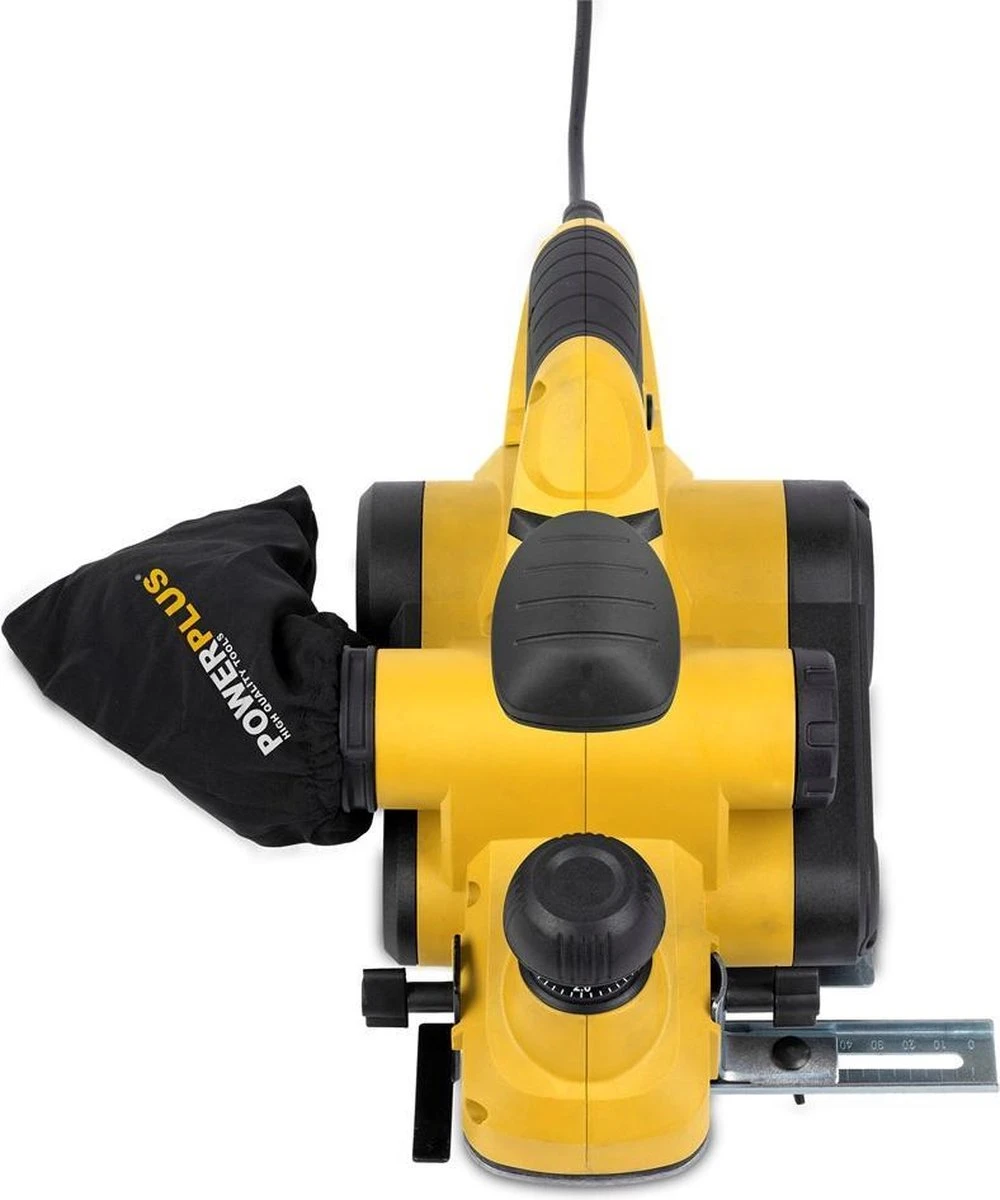 Powerplus POWX1110 Schaafmachine - 900W - Zijgeleider - Schaafdiepte - Breedte Instelling - Opvangzak - Incl. 2 Messen En Opbergkoffer 5 Powerplus POWX1110 Schaafmachine - 900W - Zijgeleider - Schaafdiepte - Breedte Instelling - Opvangzak - Incl. 2 Messen En Opbergkoffer - Afbeelding 5