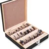 VONROC Freesset / Bovenfrezenset – Topkwaliteit YT9 Staal – 8mm Gereedschapsopname | 20 St. In Luxe Koffer