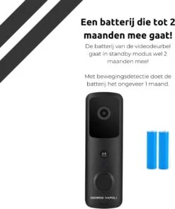 George Napoli Video Deurbel Full HD 1080P - Draadloze Deurbel – Deurbel Met Camera - WiFi Deurbel - Infrarood - Oplaadbaar - Met Gong - Zwart -Makita || Merkloos || Stanley Verkoopwinkel 1006x1200 13