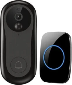 Living Needs Draadloze Deurbel – HD Video Deurbel – Deurbel Met Camera - 1080P HD.