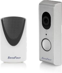 SecuFirst DID701S Slimme Wifi Deurbel Met Camera Met Draadloze Gong Zilver Grijs - 1080P