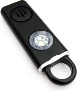 Persoonlijk Alarm Met Oplaadbare Batterij, Zwart, 130 Decibel, Sleutelhanger En Zaklamp