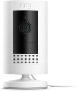 Ring Stick Up Cam Plug-in - Beveiligingscamera - Bedraad - Wit