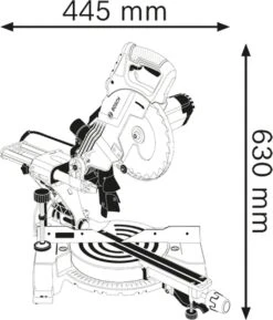 Bosch Professional GCM 800 SJ Afkortzaag - 1400 W - Ø 216 Mm -Makita || Merkloos || Stanley Verkoopwinkel 1025x1200 2