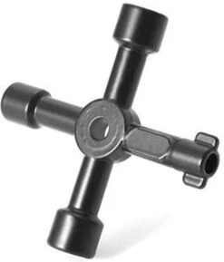 Benson Universele 4 Weg - Schakelkastsleutel / Paaltjessleutel Zwart -Makita || Merkloos || Stanley Verkoopwinkel 1025x1200