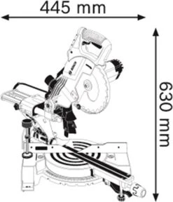 Bosch Professional GCM 800 SJ Afkortzaag - 1400 W - Ø 216 Mm -Makita || Merkloos || Stanley Verkoopwinkel 1028x1200 2