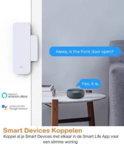 Smartlife - Slimme Bewegingssensor- Wifi Sensor-Raamsensor-Raam Beveiliger – Deur Beveiliger – Beveiliging Systeem – Alarm – Deur Sensor – Raam Sensor – Smart Life - Wireless- Alarmsysteem – Verbinden Met Alexa -Makita || Merkloos || Stanley Verkoopwinkel 1031x1200 8