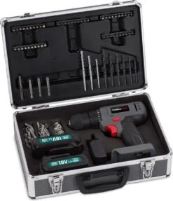Powerplus POWESET1 - Accu Boormachine - 18V - Incl. 2 X 1,3Ah Accu En Lader - 153-delige Alu Gereedschapskoffer - Voor Hout, Steen En Metaal -Makita || Merkloos || Stanley Verkoopwinkel 1034x1200 4