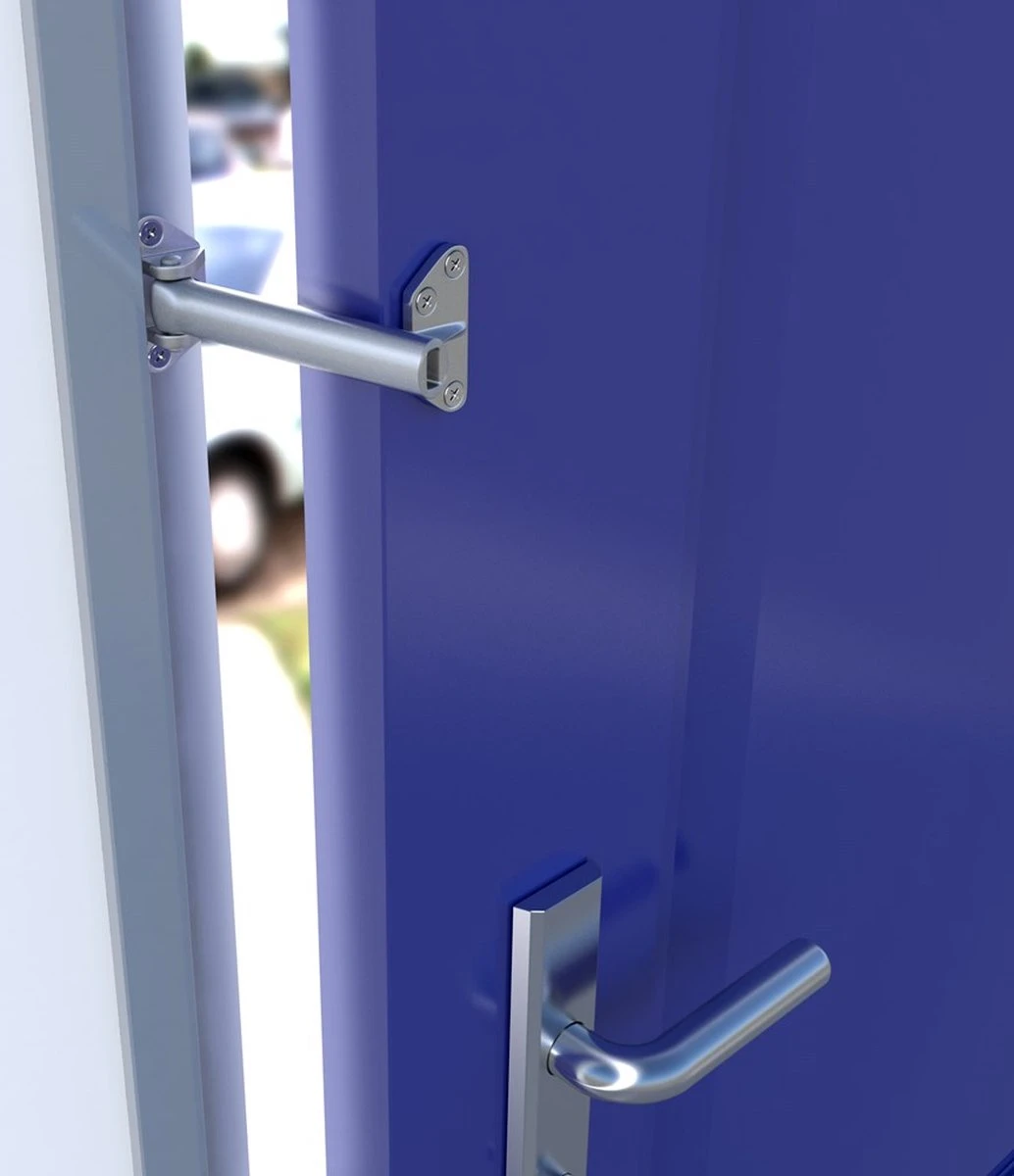 SecuMax Kierstandhouder SKG - Naar Binnendraaiend - 127 X 27 X 24 Mm (LxBxH) - RVS Geborsteld - Incl Montagemateriaal 2 SecuMax Kierstandhouder SKG - Naar Binnendraaiend - 127 X 27 X 24 Mm (LxBxH) - RVS Geborsteld - Incl Montagemateriaal - Afbeelding 2