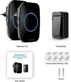 Draadloze Deurbel Met 2 Ontvangers - Plug&Play - Regelbaar Volume / Melodie - Oplichtende LED's - De Belset Werkt Geheel Zonder Batterijen 7 Draadloze Deurbel Met 2 Ontvangers - Plug&Play - Regelbaar Volume / Melodie - Oplichtende LED's - De Belset Werkt Geheel Zonder Batterijen -Makita || Merkloos || Stanley Verkoopwinkel 1035x1200 8