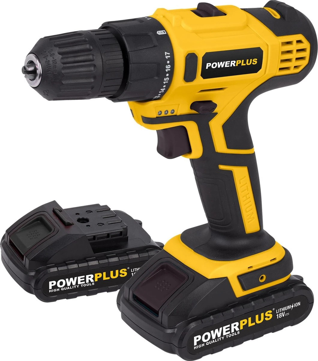 Powerplus POWX0069LI Accu Boormachine - 18V - Incl. 2 X 1,5Ah Accu En Lader 7 Powerplus POWX0069LI Accu Boormachine - 18V - Incl. 2 X 1,5Ah Accu En Lader - Afbeelding 7