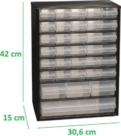 Raaco - Metalen Ladekast - 34 Laden - Incl. 10 Tussenschotten -Makita || Merkloos || Stanley Verkoopwinkel 1063x1200 1