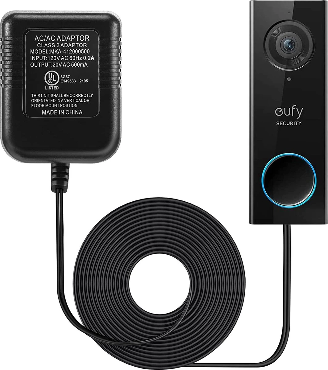 Doorguard Video Deurbel Adapter - 18v 5m - Voor Doorguard XS, Ring, Eken, Nest Hello - Werkt Ook Op Honeywell Thermostaat, Nest Thermostaat 3 Doorguard Video Deurbel Adapter - 18v 5m - Voor Doorguard XS, Ring, Eken, Nest Hello - Werkt Ook Op Honeywell Thermostaat, Nest Thermostaat - Afbeelding 3