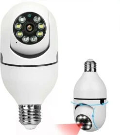 Wifi 360eyes Camera - 1080p-5G-Beveiligingscamera - IP Camera - Camerabewaking - E27 Dikke Fitting- Spy Camera - 2-Weg Audio - Beweeg En Geluidsdetectie - Nachtvisie - Draadloos - Huisdiercamera - Opslag In Cloud & App - Lamp - 360graden -Makita || Merkloos || Stanley Verkoopwinkel 1063x1200 9