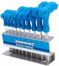 SILVERLINE Inbus Sleutel Hex – 10 Delig – T Greep – 2 T/m 10 Mm 23 SILVERLINE Inbus Sleutel Hex – 10 Delig – T Greep – 2 T/m 10 Mm -Makita || Merkloos || Stanley Verkoopwinkel 1068x1200