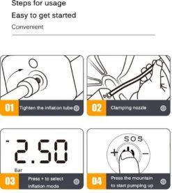 Auto Luchtcompressor, 150PSI Elektrische Draagbare Luchtpomp Mini Handheld Batterij Band Inflator 6000mAh Power Bank LED Noodverlichting Voor Auto Motor Fiets Bal -Makita || Merkloos || Stanley Verkoopwinkel 1069x1200 3
