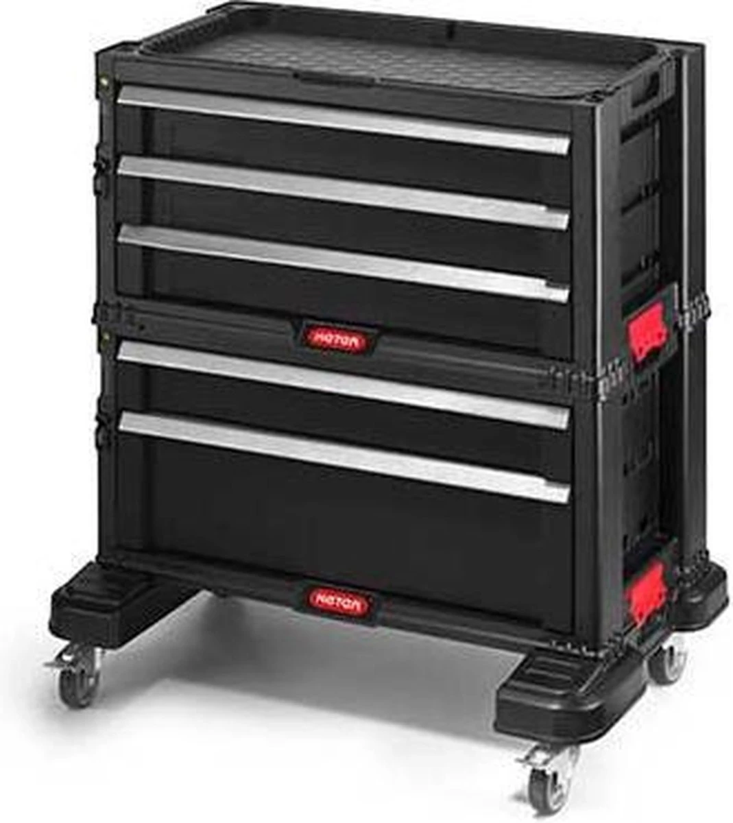 Keter Module Ladekast 5 Lades - 59,85x37,76x59,85cm - Zwart 11 Keter Module Ladekast 5 Lades - 59,85x37,76x59,85cm - Zwart - Afbeelding 11