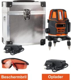 Kibani Kruislijnlaser Met Statief - Bouwlaser Zelfnivellerend - Kruislijnlaser Zelfnivellerend - Kruislaser - Rotatielaser - Laserwaterpas - Lijnlaser - Oplaadbare Accu - Laserliners- Rood - Met Statief En Opberg Box -Makita || Merkloos || Stanley Verkoopwinkel 1071x1200