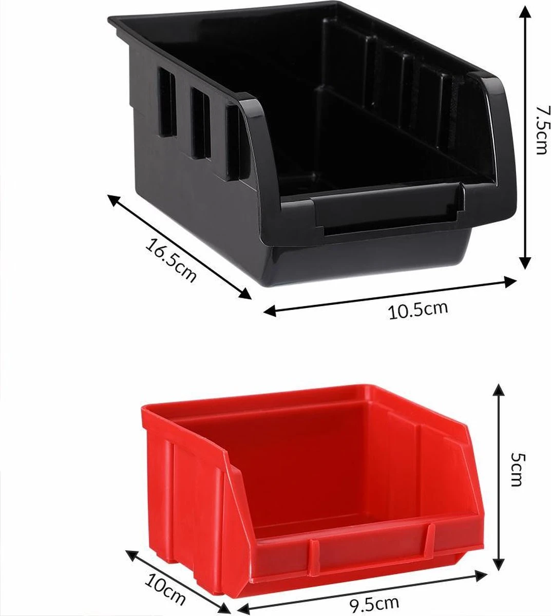 Gereedschappenwand - Stapelbare Opbergboxen 30 Stuks - 360x380mm 5 Gereedschappenwand - Stapelbare Opbergboxen 30 Stuks - 360x380mm - Afbeelding 5