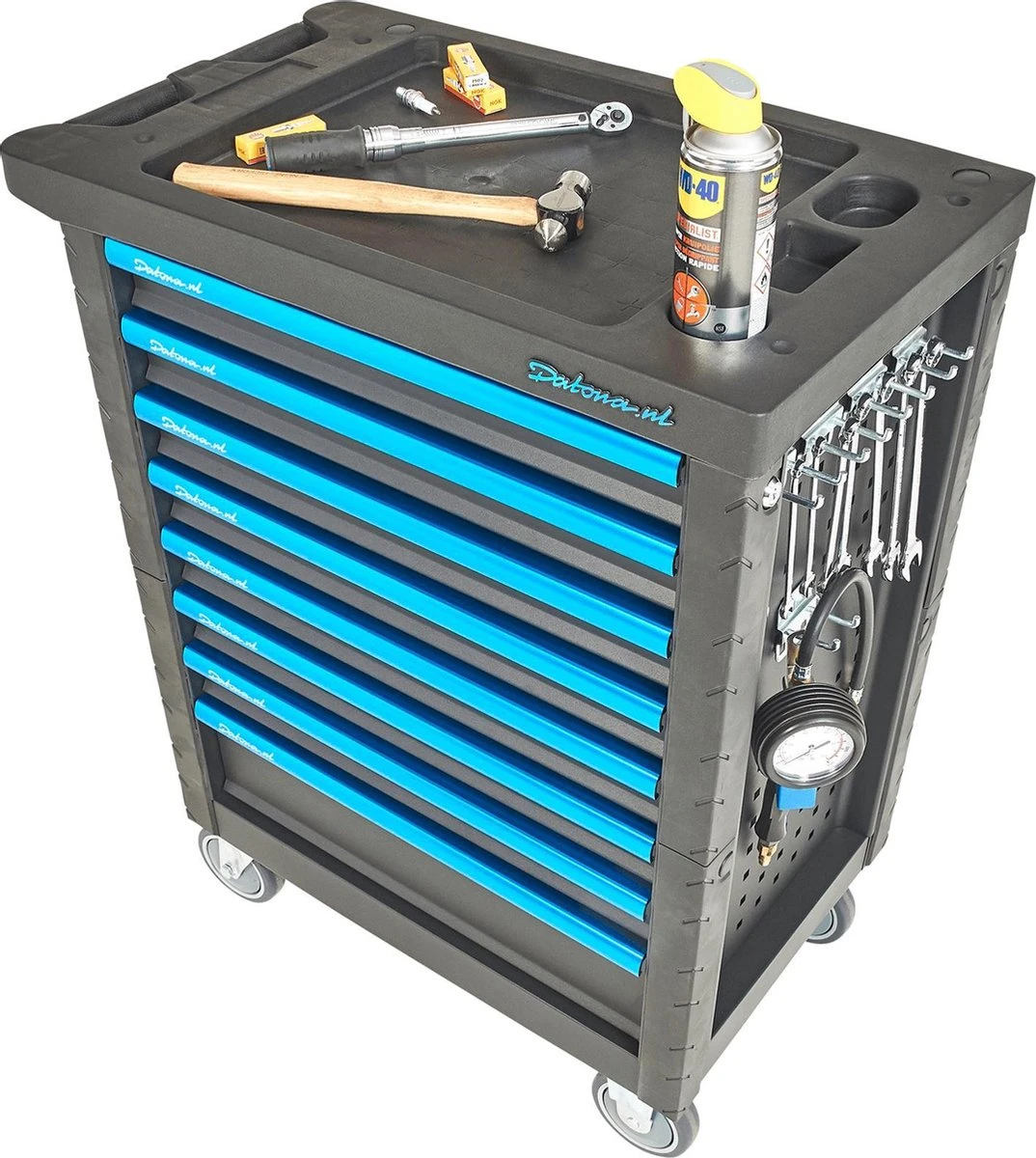 Datona® Gevulde Gereedschapswagen Ultimate Plus 8 Lades 5 Lades Gevuld - Zwart 6 Datona® Gevulde Gereedschapswagen Ultimate Plus 8 Lades 5 Lades Gevuld - Zwart - Afbeelding 6
