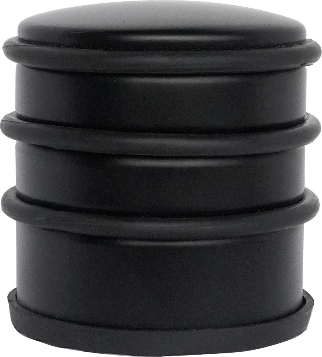 2x Woonzinnig Deurstopper Mat Zwart 1.1 Kg - Voor Binnen En Buiten - Deurbuffer Ø7 X 7.5 Cm 2 2x Woonzinnig Deurstopper Mat Zwart 1.1 Kg - Voor Binnen En Buiten - Deurbuffer Ø7 X 7.5 Cm - Afbeelding 2