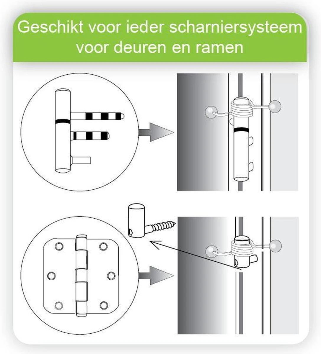 EcoSavers Set Van 3 Universele Deurdrangers | Universeel Toepasbare Deurveer Voor Alle Soorten Deur En Raam Systemen | Set Van 3 Deurveren 6 EcoSavers Set Van 3 Universele Deurdrangers | Universeel Toepasbare Deurveer Voor Alle Soorten Deur En Raam Systemen | Set Van 3 Deurveren - Afbeelding 6