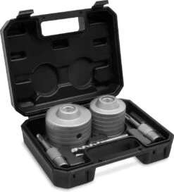 VONROC Gatenzaag Set SDS-Plus – 2-delig – 68-82mm - Universeel – Incl. Gatenboor, Centreerboor En SDS-plus Adapter