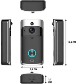 Xecurity X-One Deurbelset - HD WiFi Video Deurbel Draadloos Met Camera - Silver Grey -Makita || Merkloos || Stanley Verkoopwinkel 1092x1200 8