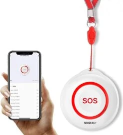 Merkloos Emergency Call Button - Noodoproepknop Voor Senioren Paniekknop Verpleging, Senioren – Draadloos