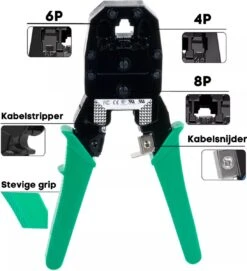 Merkloos Krimptang Voor Netwerk Kabels - RJ11, RJ12 En RJ45 Connetoren -Makita || Merkloos || Stanley Verkoopwinkel 1095x1200 2