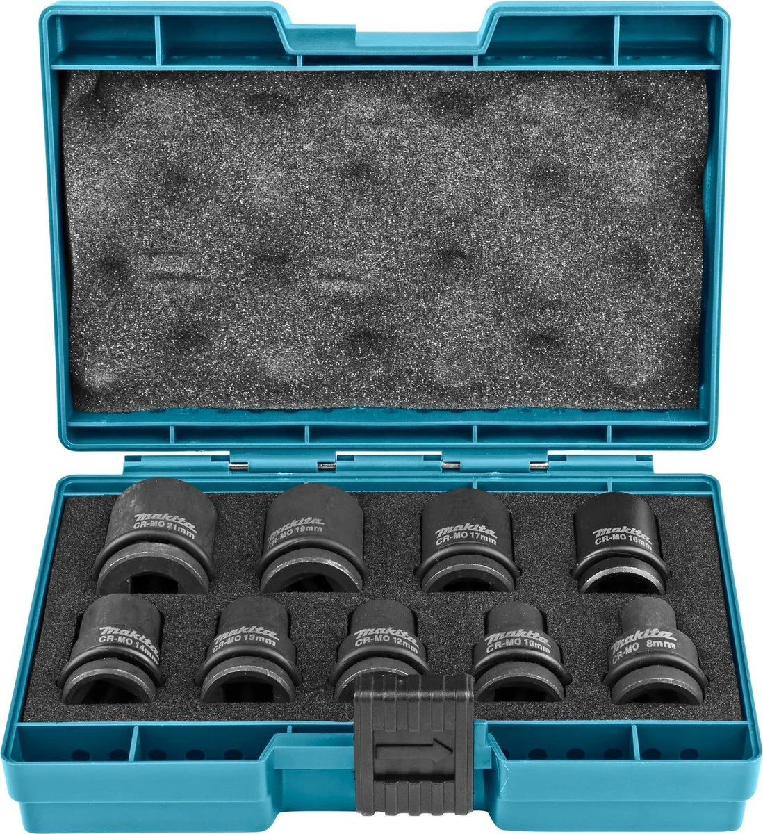 Makita B-66232 9-delige Krachtdoppenset In Box - 1/2" 1 Makita B-66232 9-delige Krachtdoppenset In Box - 1/2"