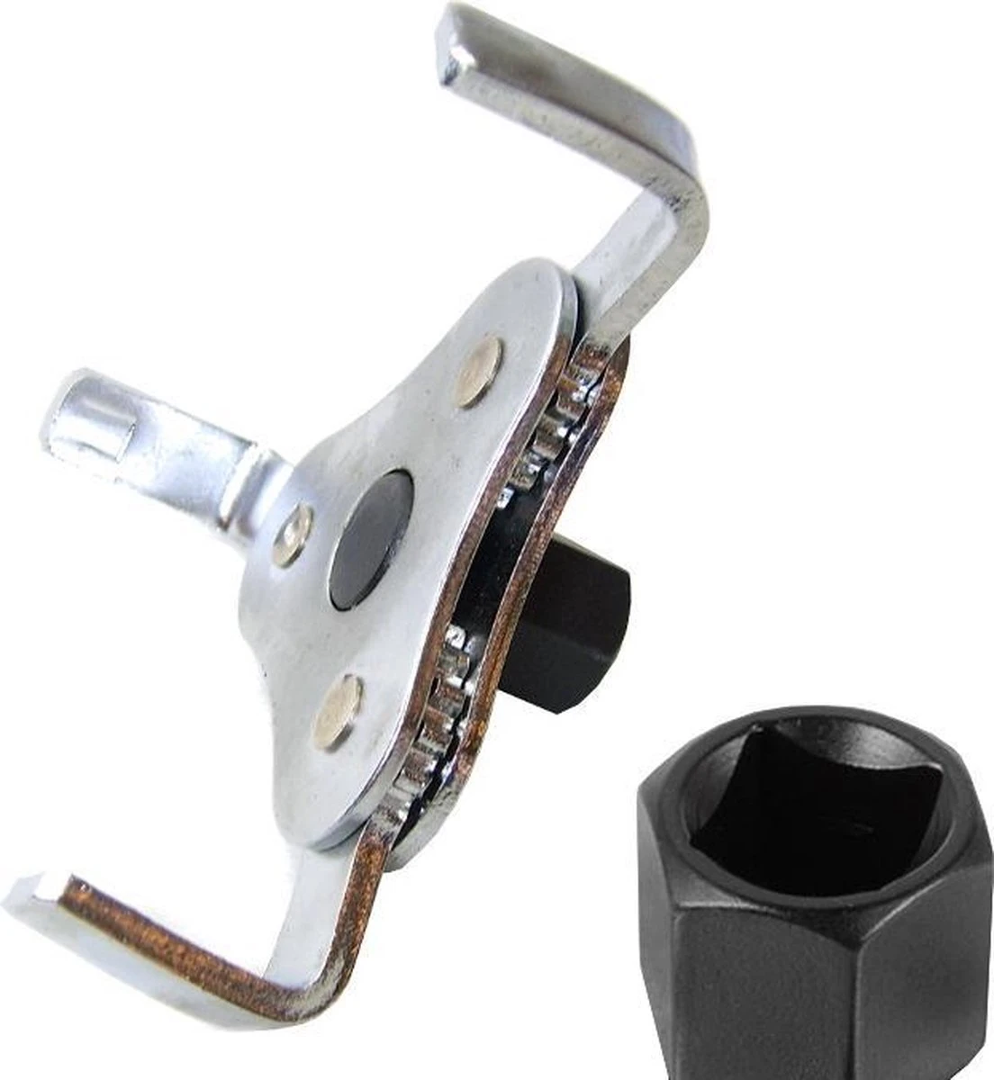Merkloos Oliefilter Klauw 63 - 102 Mm Oliefiltersleutel 3 Klemmen 1 Merkloos Oliefilter Klauw 63 - 102 Mm Oliefiltersleutel 3 Klemmen