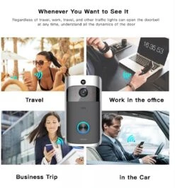 T-RING Video Deurbel - Deurbelset - Draadloos - Accu - Zwart, Zilver -Makita || Merkloos || Stanley Verkoopwinkel 1113x1200 20