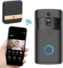 T-ring Video Deurbel. V5 Zwart. Incl. Accu Pakket En 3 Losse Bellen. (Geschikt Voor Android En OS - Draadloos Via 2.4 Ghz Wifi - Geen Abonnement Verplichting) 13 T-ring Video Deurbel. V5 Zwart. Incl. Accu Pakket En 3 Losse Bellen. (Geschikt Voor Android En OS - Draadloos Via 2.4 Ghz Wifi - Geen Abonnement Verplichting) -Makita || Merkloos || Stanley Verkoopwinkel 1114x1200 6