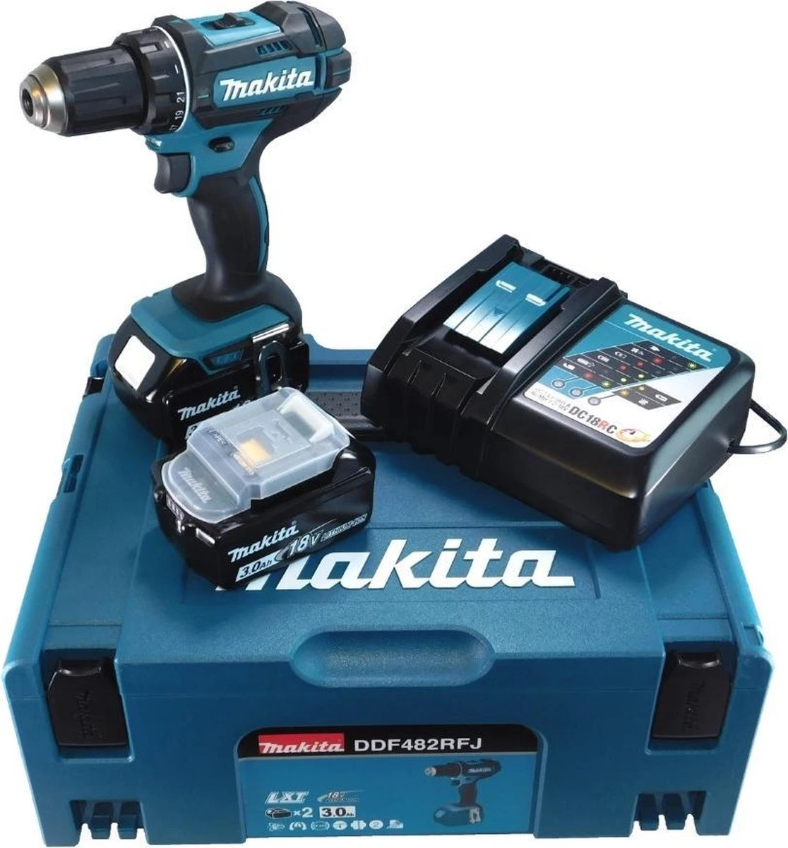 Makita DDF482RFJ 18V Li-Ion Accuboor-/schroefmachine (2x3.0Ah Accu) 5 Makita DDF482RFJ 18V Li-Ion Accuboor-/schroefmachine (2x3.0Ah Accu) - Afbeelding 5