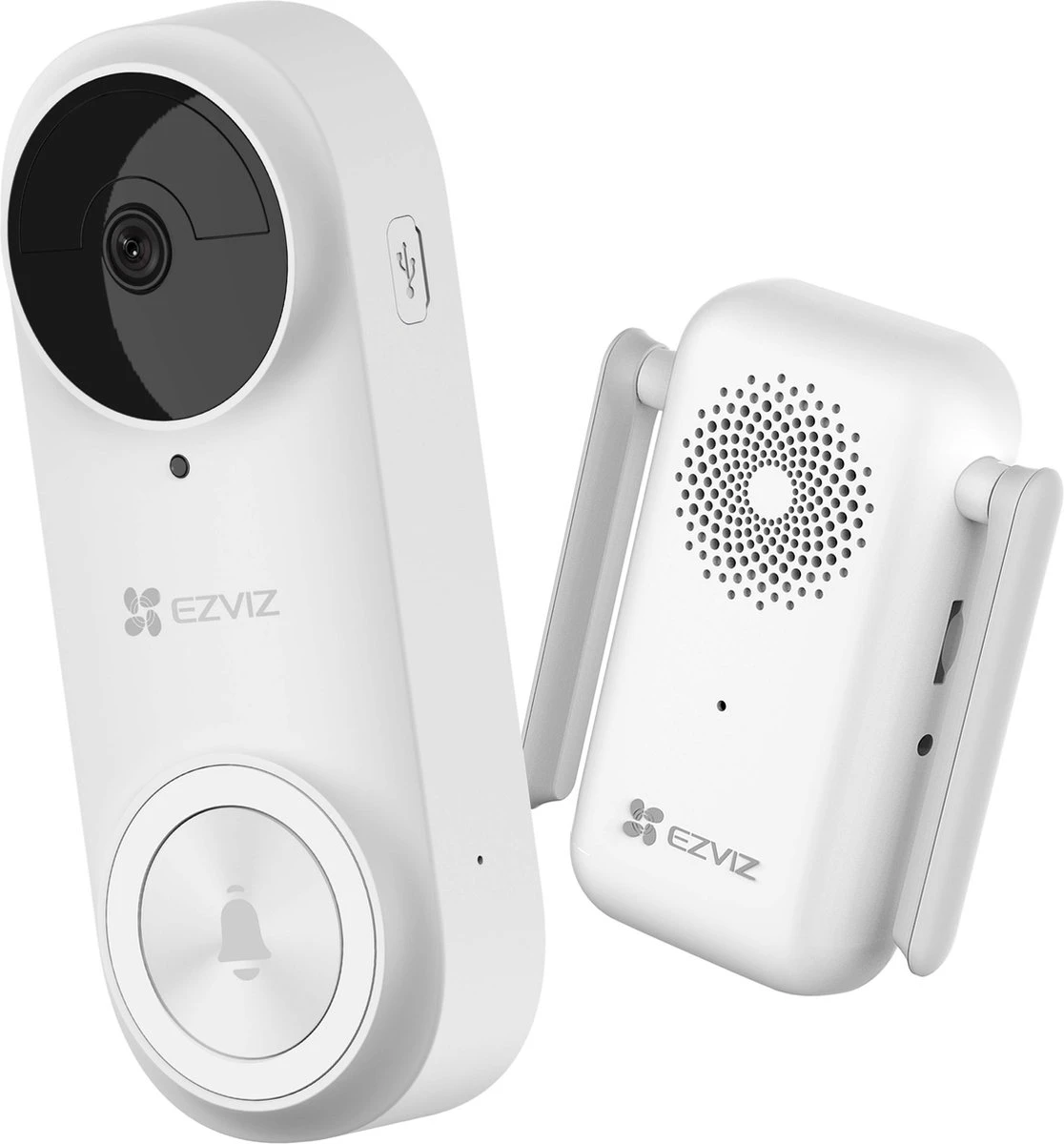 Ezviz DB2 Beldrukker - Slimme Deurbel - Wit - Draadloos - 176-graden Kijkhoek 1 Ezviz DB2 Beldrukker - Slimme Deurbel - Wit - Draadloos - 176-graden Kijkhoek