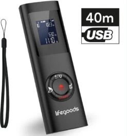 LifeGoods Laser Afstandsmeter - 40M - USB Oplaadbaar Incl. Kabel - Zwart 19 LifeGoods Laser Afstandsmeter - 40M - USB Oplaadbaar Incl. Kabel - Zwart -Makita || Merkloos || Stanley Verkoopwinkel 1117x1200