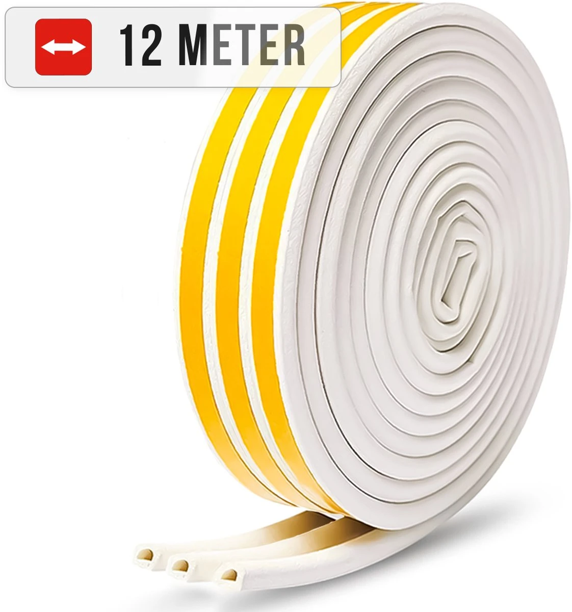 AWEMOZ Tochtband 12 Meter Lang - Tochtband Zelfklevend - Tochtstrips Voor Deuren - Zelfklevend - Tochtstopper - Tochtrol - Tochtstrip - Tochtwering - Hoogwaardig Foam 1 AWEMOZ Tochtband 12 Meter Lang - Tochtband Zelfklevend - Tochtstrips Voor Deuren - Zelfklevend - Tochtstopper - Tochtrol - Tochtstrip - Tochtwering - Hoogwaardig Foam