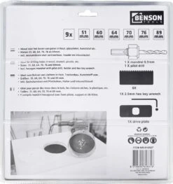 Benson Gatenzaag Set 51, 60, 64, 70, 76 En 89 Mm - 9 Delig -Makita || Merkloos || Stanley Verkoopwinkel 1127x1200 4