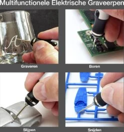 Merkloos Elektrische Graveerpen - Multifunctionele Hobby Modelbouw Set - Draagbaar Draadloos USB Oplaadbare Mini Doe Het Zelf Engraving Pen Voor Het Graveren Van Glas Hout Metaal Steen Plastic Sieraden - Zilverkleurig -Makita || Merkloos || Stanley Verkoopwinkel 1129x1200 4