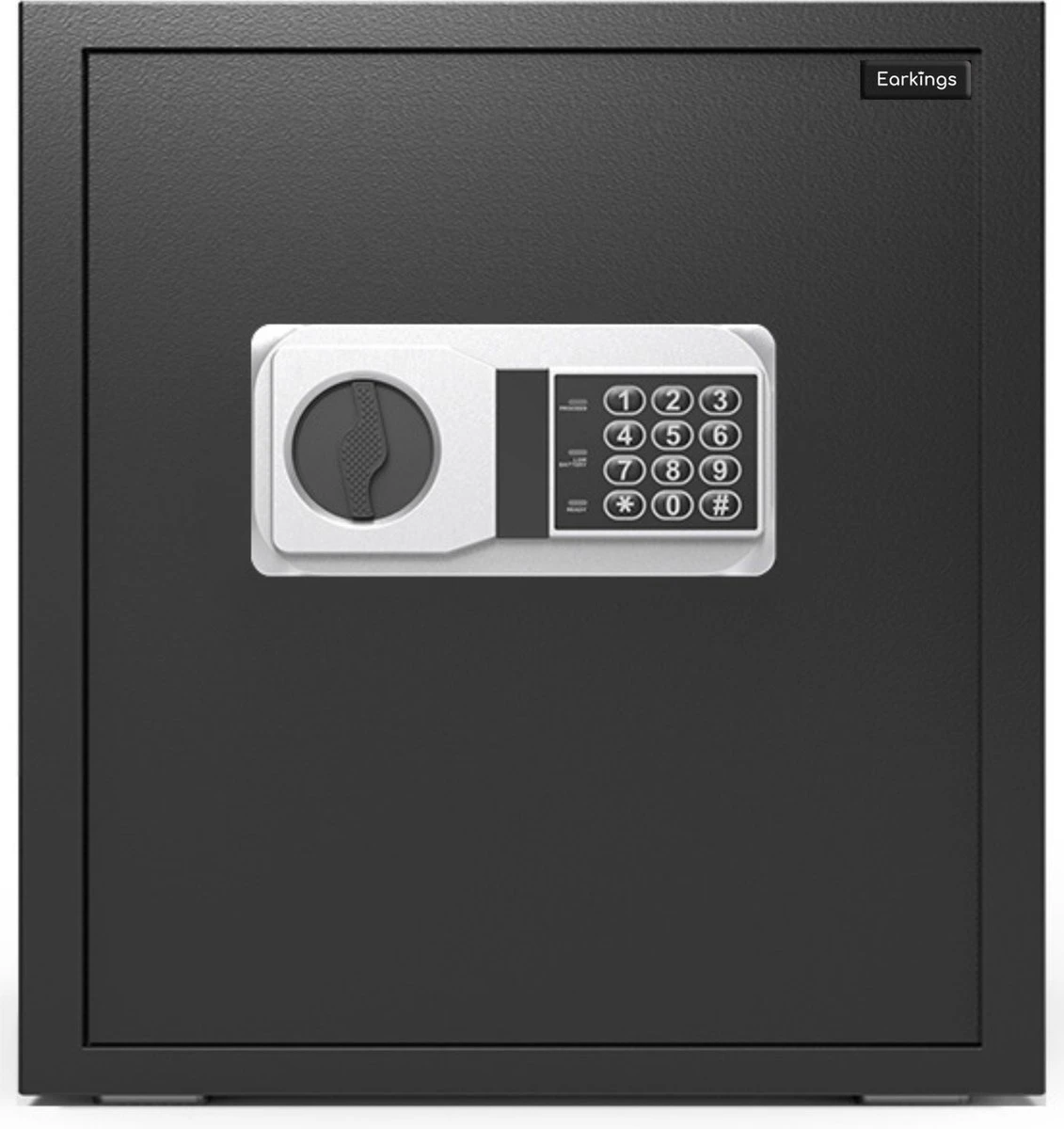 Earkings Kluis 40x38x32 Cm Met Cijferslot - Kluis Elektronisch Geldkist - Inclusief Bevestigingsmateriaal, Twee Noodsleutels En Alarm Slot 3 Earkings Kluis 40x38x32 Cm Met Cijferslot - Kluis Elektronisch Geldkist - Inclusief Bevestigingsmateriaal, Twee Noodsleutels En Alarm Slot - Afbeelding 3