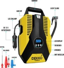 Compressor Bandenpomp 12V Elektrisch - 10,3 Bar – 35L Min Voor Auto, Fiets, Luchtbed, Zwembaden En Kamperen -Makita || Merkloos || Stanley Verkoopwinkel 1142x1200 8