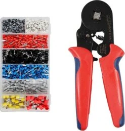 Slebus Tools - Adereindhulstang Incl. 1200 Adereindhulzen - Krimptang - Kabelschoentang - 0.25/10mm²