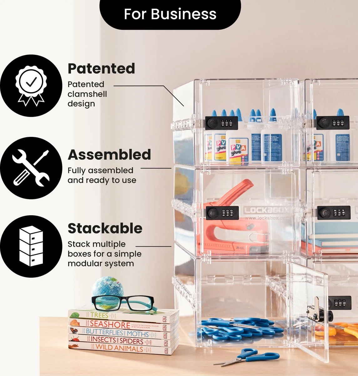 Lockabox One™ Afsluitbare Medicijnkast - Opbergbox Met Cijferslot - Kristal 6 Lockabox One™ Afsluitbare Medicijnkast - Opbergbox Met Cijferslot - Kristal - Afbeelding 6