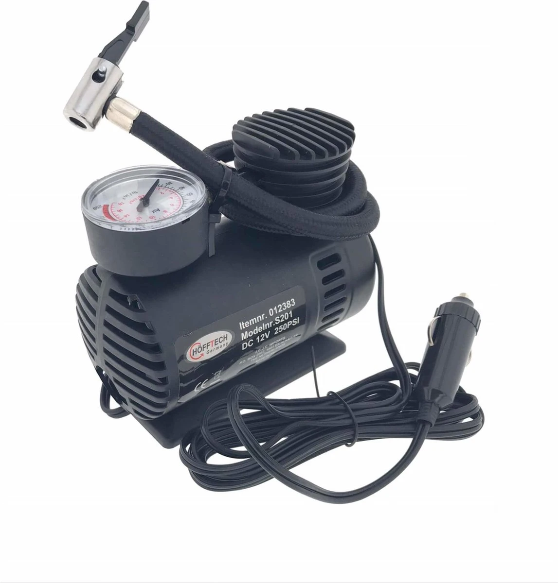 Hofftech Compacte Luchtcompressor - Ideaal Voor Banden En Opblaasartikelen 1 Hofftech Compacte Luchtcompressor - Ideaal Voor Banden En Opblaasartikelen