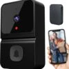JC's - Mini Video Deurbel - Intercom - Nachtmodus - Inclusief Gong - Icloud Opslag - Zwart