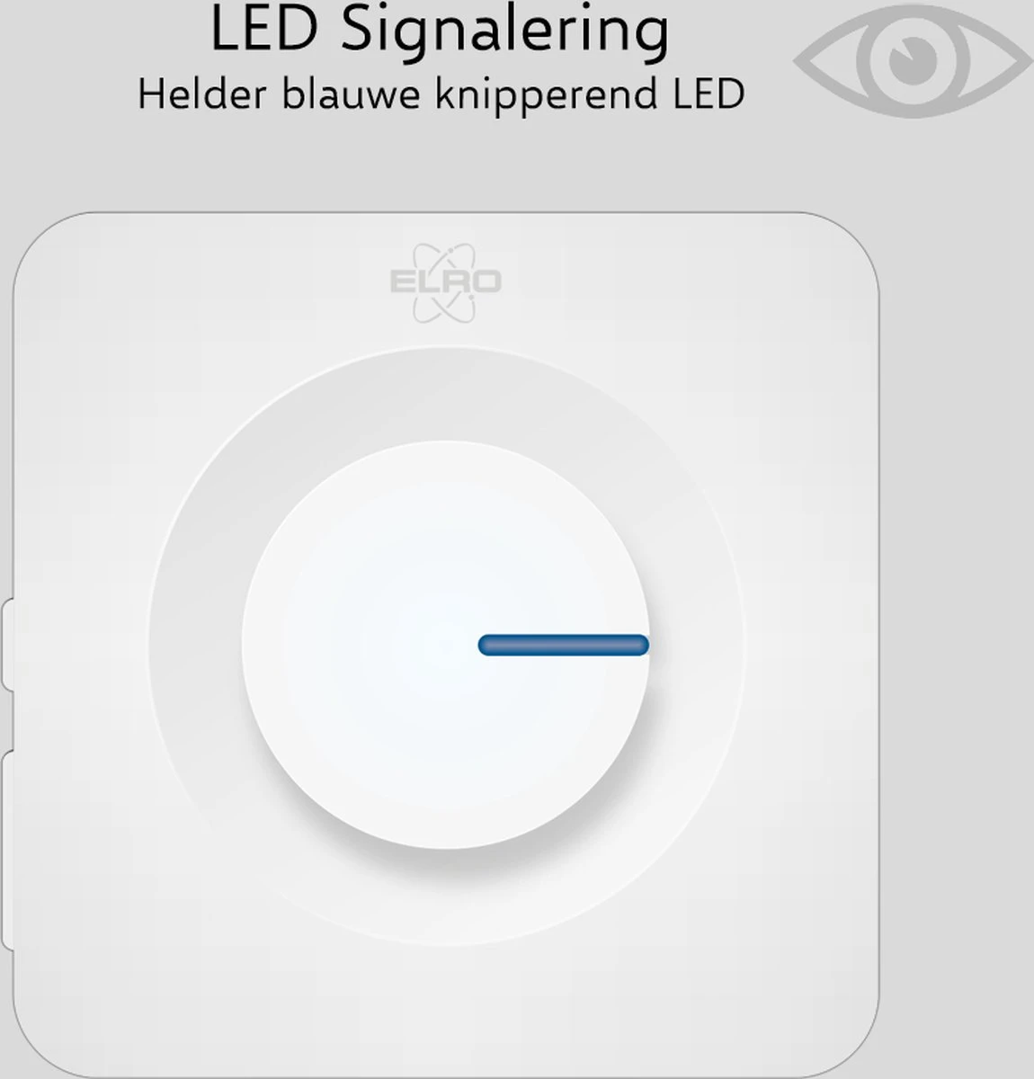 ELRO DB3000 Draadloze Deurbel Set – Plug-in Ontvanger - Bereik 300 Meter - IP65 Waterdicht - 64 Melodieën - Wit 7 ELRO DB3000 Draadloze Deurbel Set – Plug-in Ontvanger - Bereik 300 Meter - IP65 Waterdicht - 64 Melodieën - Wit - Afbeelding 7
