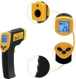 DynaBright Digitale Infrarood Thermometer - Van -50℃ Tot 380℃ - Batterij Inbegrepen - Gebruik Voor Binnen En Buiten - Temperatuurmeter Met LCD Scherm - In ℉ En ℃ - Infrarood Thermometer - Warmtemeter Met Ingebouwde Laser -Makita || Merkloos || Stanley Verkoopwinkel 1151x1200