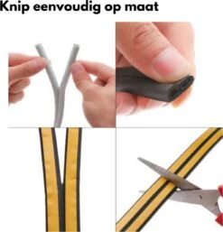 Tochtstrips Voor Deuren – 6 Meter Rol – Zwart – Tochtband Zelfklevend - D-profiel - Tochtstopper – Tochtband - Tochtstrip Deur – Deurborstel – Tochtstrip Raam – Tochtborstel – Tochtwering -Makita || Merkloos || Stanley Verkoopwinkel 1153x1200 14