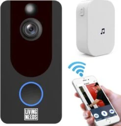 Living Needs Draadloze Deurbel – Video Deurbel – Deurbel Met Camera – 1080P HD.
